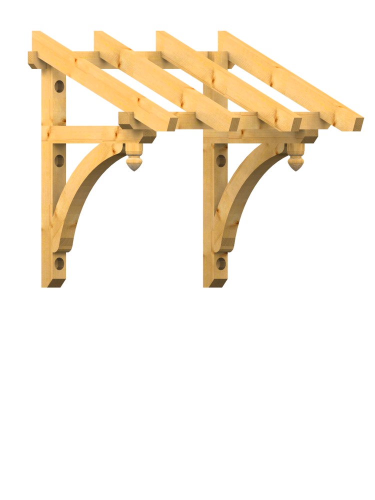 Zeichnung Holzvordach Pfälzerwald 22°